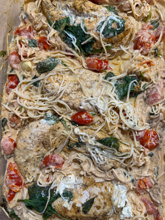 Tuscan Cream Chicken with Hearts of Palm