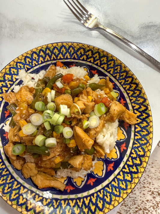 Chicken Stir Fry with Rice