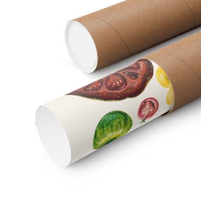 Tomato Poster — "this is my type." Matte Vertical Art Print