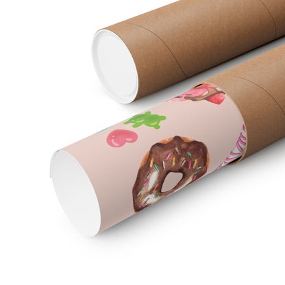 Sweet Treats Poster — Matte Vertical Dessert Art Print ("a little sweet treat.")